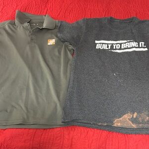 Bundle of 7 Home Depot work shirts size small